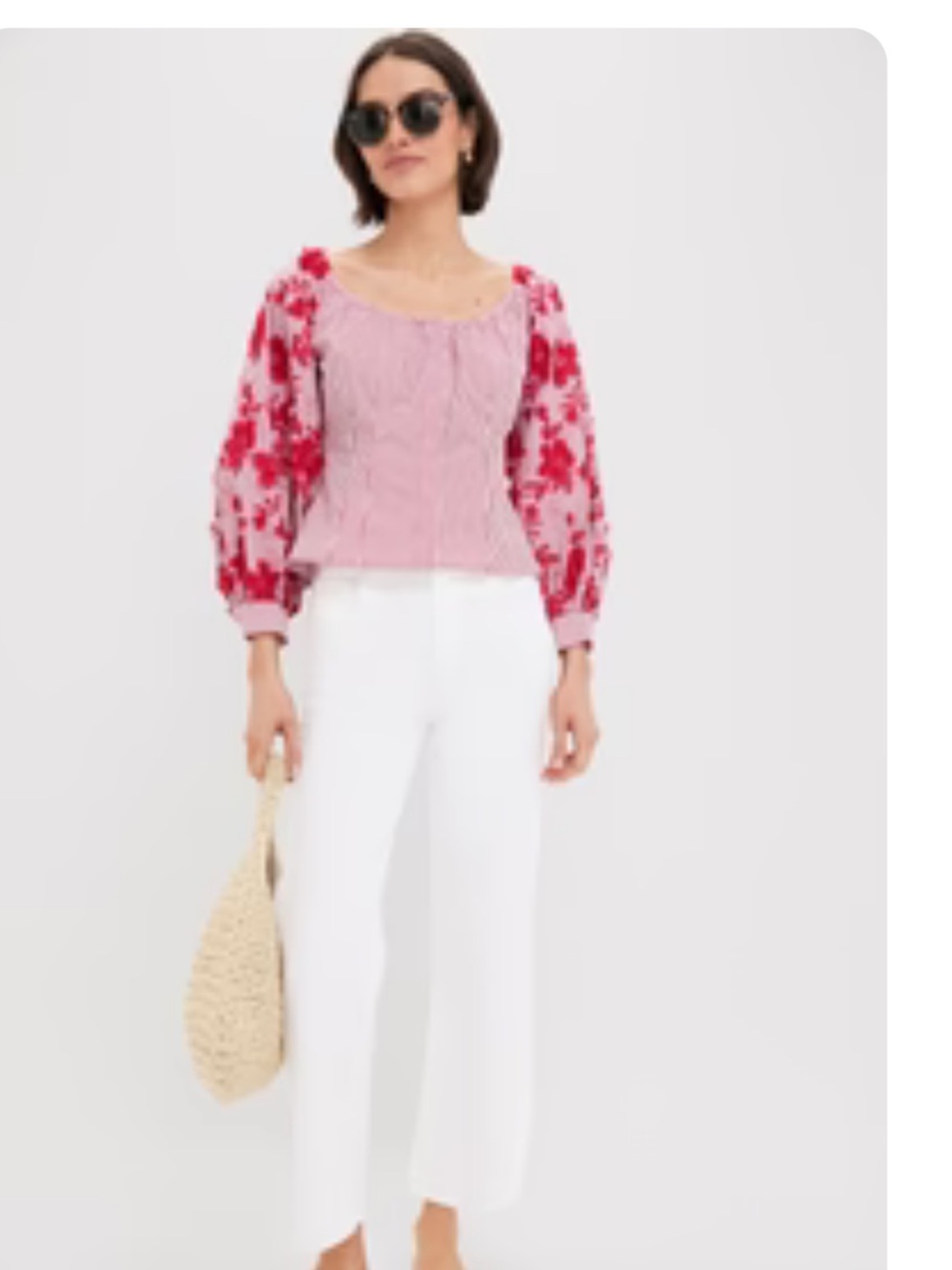 Tuckernuck red and white stripe Quinn blouse